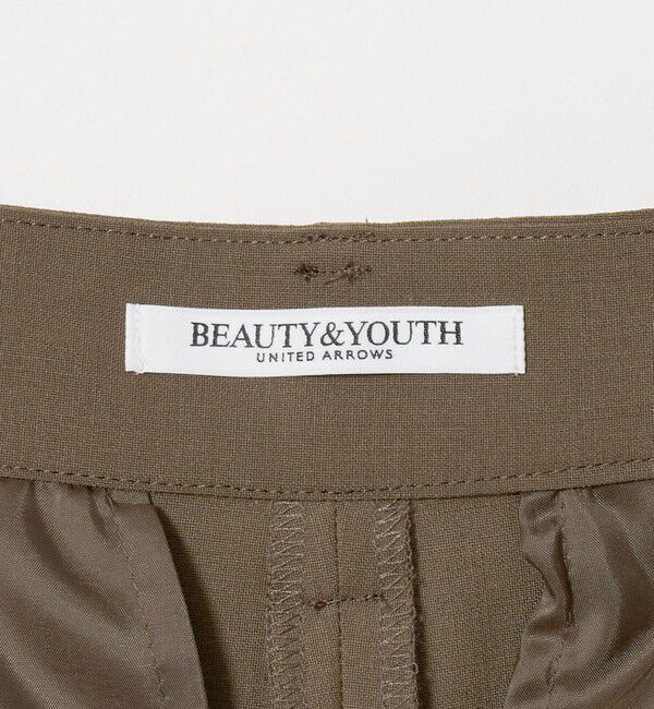 BEAUTY&YOUTH UNITED ARROWS「毛ブレンド トロピカル サイドタック ワイドパンツ」|スラックス|