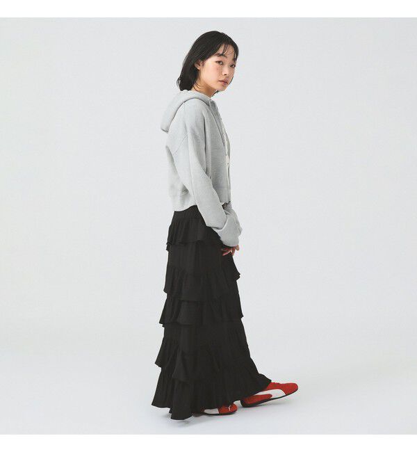 Ray BEAMS 「アシンメトリー フリル ティアード スカート」|スカート|