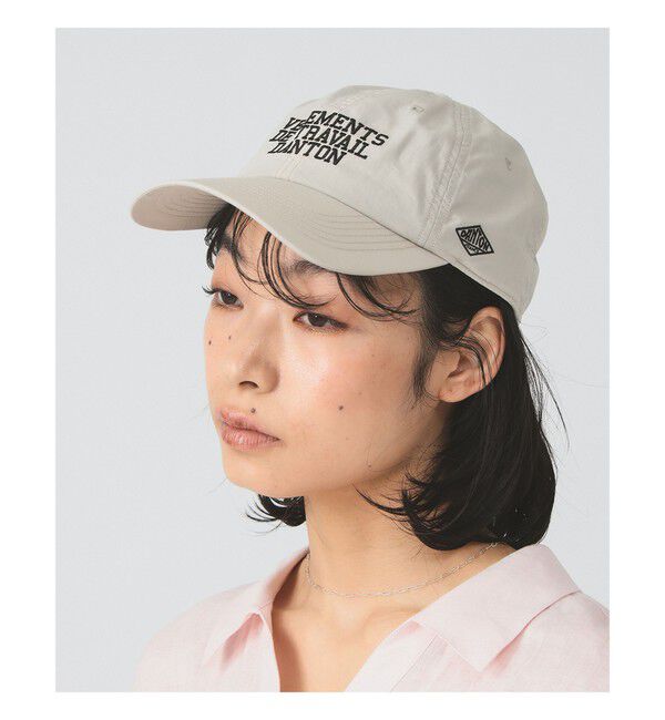 Ray BEAMS 「DANTON / 6パネル ロゴ キャップ　　日除け 紫外線対策 レジャー アウトドア 夏 」|キャップ・キャスケット|140 GREIGE(BLACK)