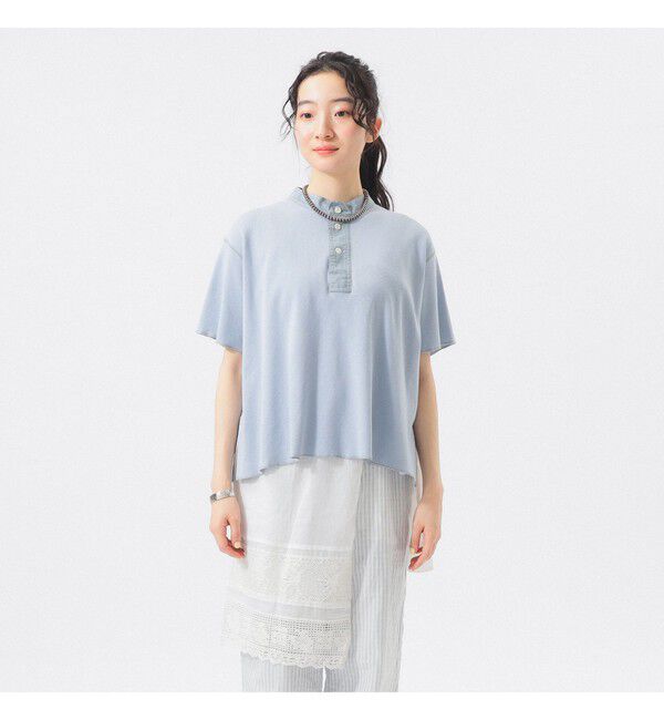 BEAMSBOY「カットオフ ヘンリーネック T」|Tシャツ・カットソー|