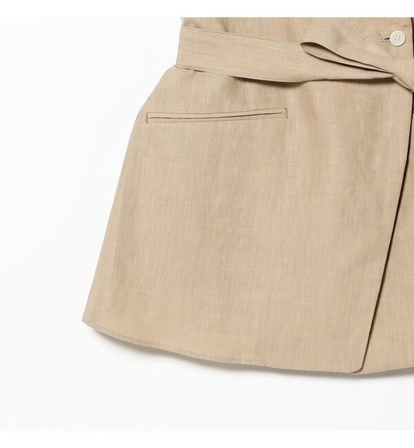 Demi-Luxe BEAMS 「リネン ラップ ジレ ブラウス .M」|シャツ・ブラウス|