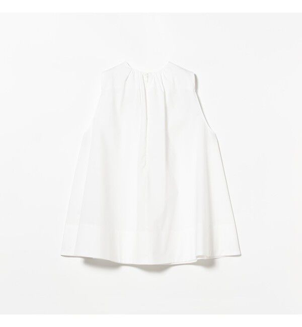Demi-Luxe BEAMS 「ワイド ヘム ギャザー ノースリーブ ブラウス」|シャツ・ブラウス|
