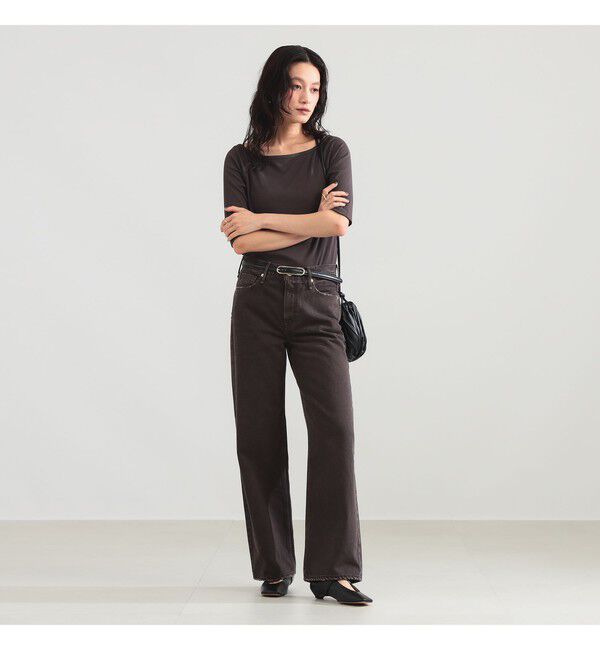 Demi-Luxe BEAMS 「upper hights / THE NIECE MIDRISE デニムパンツ〈ESPRESSO〉」|デニム|