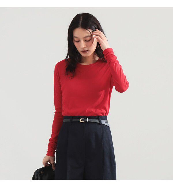 Demi-Luxe BEAMS 「コットン ハイツイスト シアー Tシャツ 26AW」|Tシャツ・カットソー|