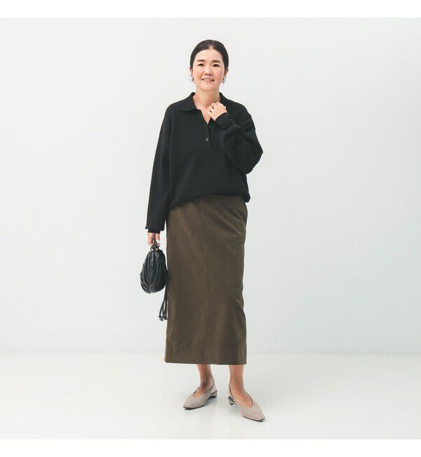 Demi-Luxe BEAMS 「14ゲージ スムース ポロ ニット」|ニット・セーター|