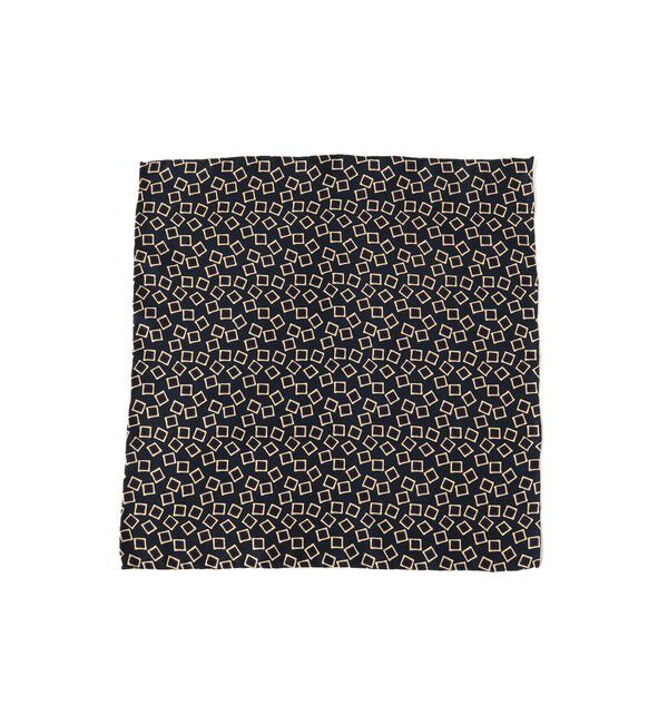 BEAMS「Pocket Chief Square Fine Pattern Print」|ハンカチ|