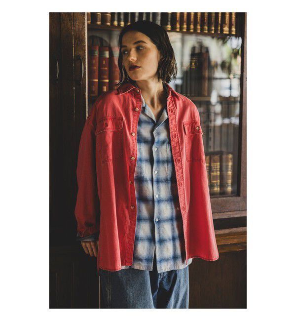 BEAMS PLUS「WORK Light Denim Pigment Coating」|シャツ・ブラウス|