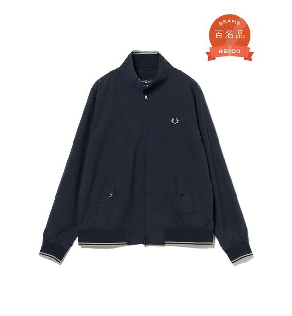BEAMS「BEAMS｜【別注】FRED PERRY / Zip Blouson 26SS｜フレッドペリー 別注｜ポリエステル 軽量 」|ブルゾン・スタジャン|NAVY