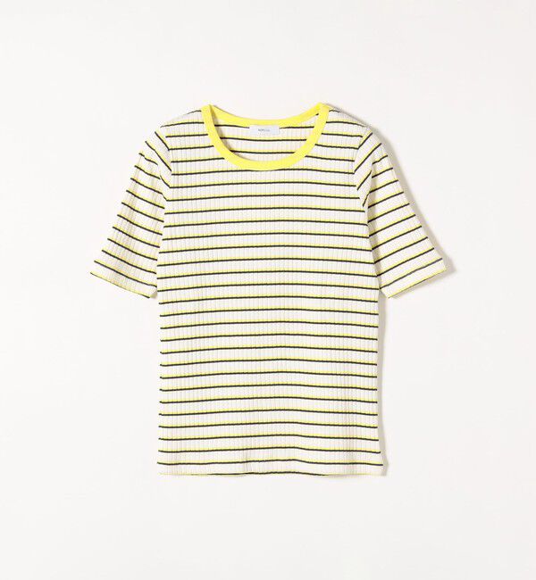 SHIPS any「【WEB限定】SHIPS any:〈洗濯機可能〉テレコ リブ ハーフスリーブ TEE」|Tシャツ・カットソー|