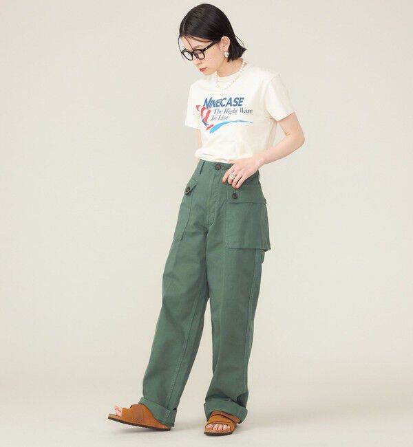 SHIPS for women「SHIPS NINE CASE:〈洗濯機可能〉ミリタリー パンツ ◇」|カーゴ|
