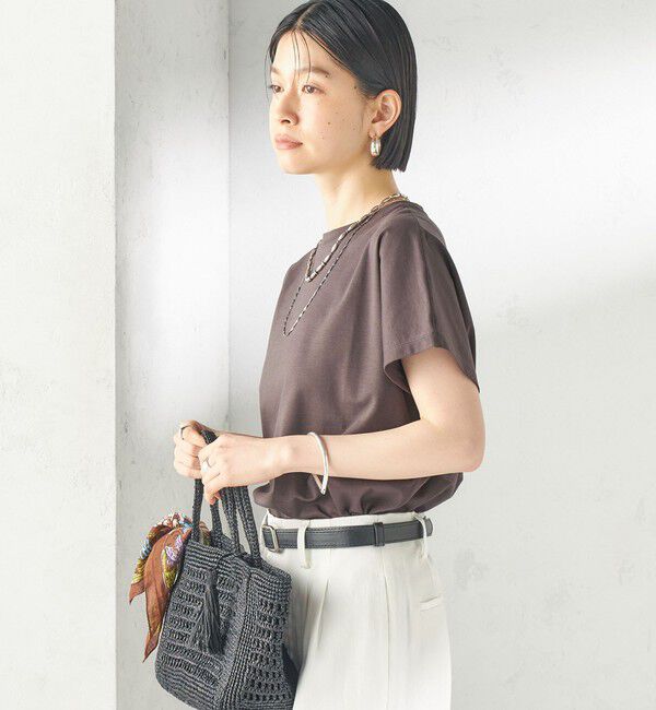 SHIPS for women「〈接触冷感〉ポンチ ドルマン TEE」|Tシャツ・カットソー|