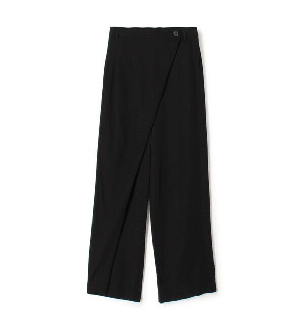 Edition「レーヨンシルク ラップスラックス」|スラックス|19 ブラック