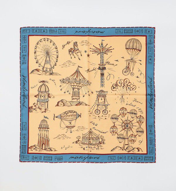 TOMORROWLAND GOODS「MANIPURI WANDERLAND シルクスカーフ」|バンダナ・スカーフ|