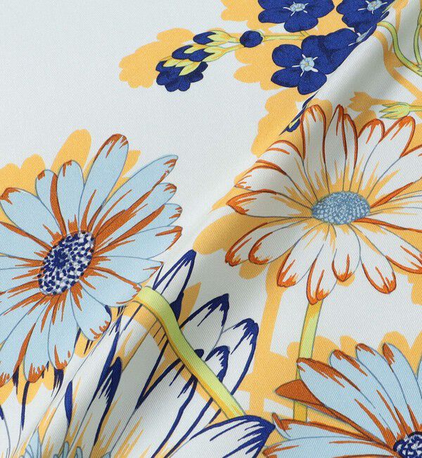 TOMORROWLAND GOODS「manipuri FLOWER シルクスカーフ」|バンダナ・スカーフ|