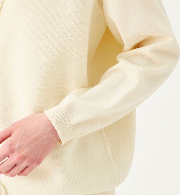 Ballsey「パールコンビ Vネックカーディガン」|カーディガン|