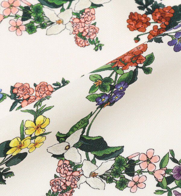 TOMORROWLAND GOODS「ATELIER TOMORROW FLOWER FLAME シルク スカーフ」|バンダナ・スカーフ|