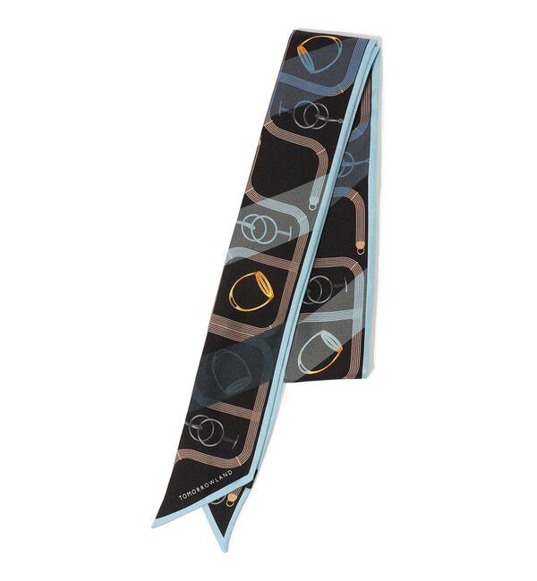 TOMORROWLAND GOODS「ATELIER TOMORROW CLASSIC シルク ツイリースカーフ」|バンダナ・スカーフ|18 ブラック系