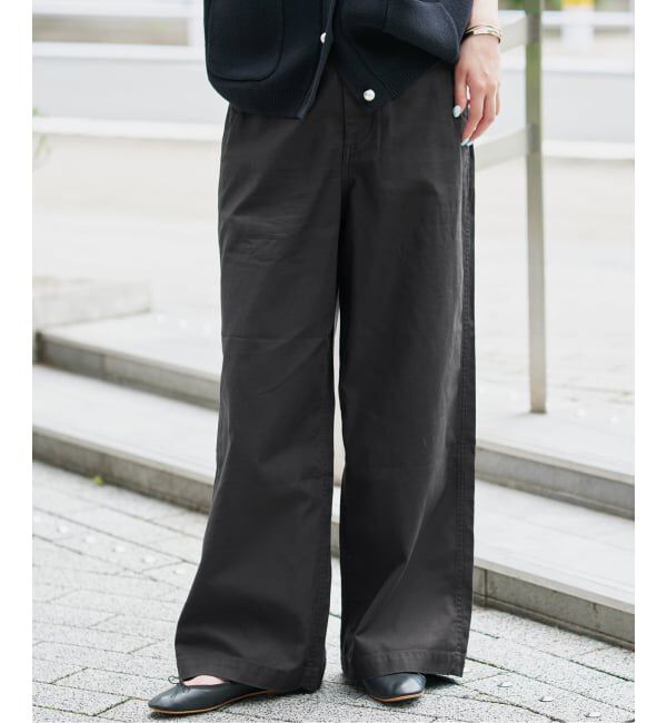 SLOBE IENA「《4サイズ展開/WEB限定/予約》コットンストレートパンツ」|カーゴ|