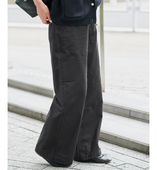 SLOBE IENA「《4サイズ展開/WEB限定/予約》コットンストレートパンツ」|カーゴ|