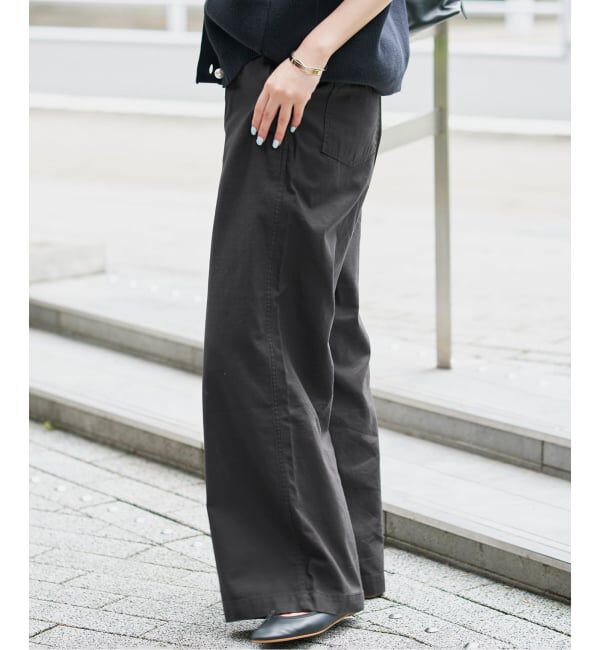 SLOBE IENA「《4サイズ展開/WEB限定/予約》コットンストレートパンツ」|カーゴ|
