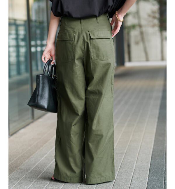 SLOBE IENA「《4サイズ展開/WEB限定/予約》コットンストレートパンツ」|カーゴ|