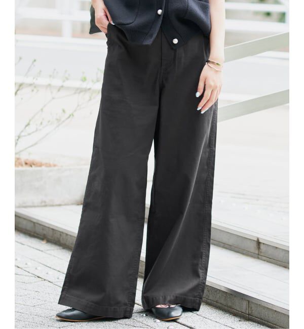 SLOBE IENA「《4サイズ展開/WEB限定/予約》コットンストレートパンツ」|カーゴ|