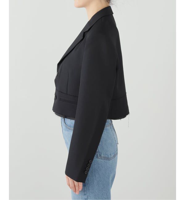IENA「RE CORD/リコード Raw Edged Detail Crop Jk ジャケット RJJAX26999BKX」|その他|