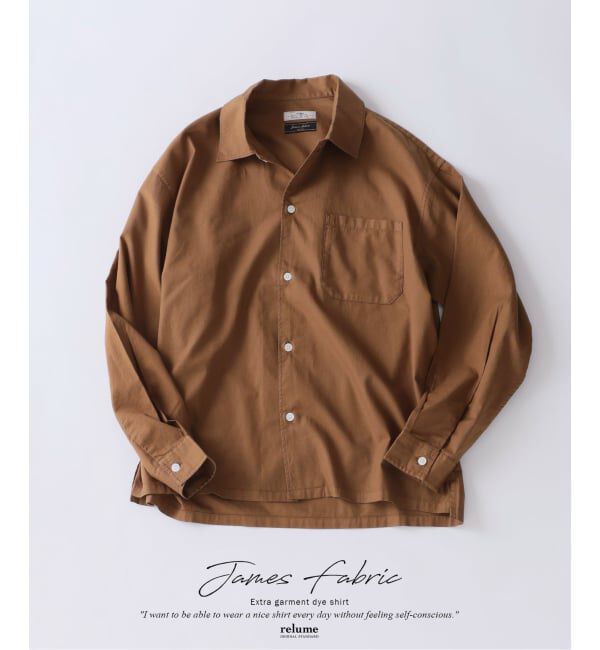 JOURNAL STANDARD relume「《予約》JAMES FABRIC / ジェームスファブリック ガーメントダイ シャツ」|シャツ・ブラウス|