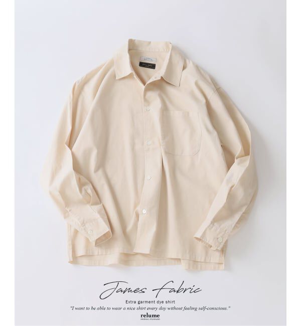 JOURNAL STANDARD relume「《予約》JAMES FABRIC / ジェームスファブリック ガーメントダイ シャツ」|シャツ・ブラウス|