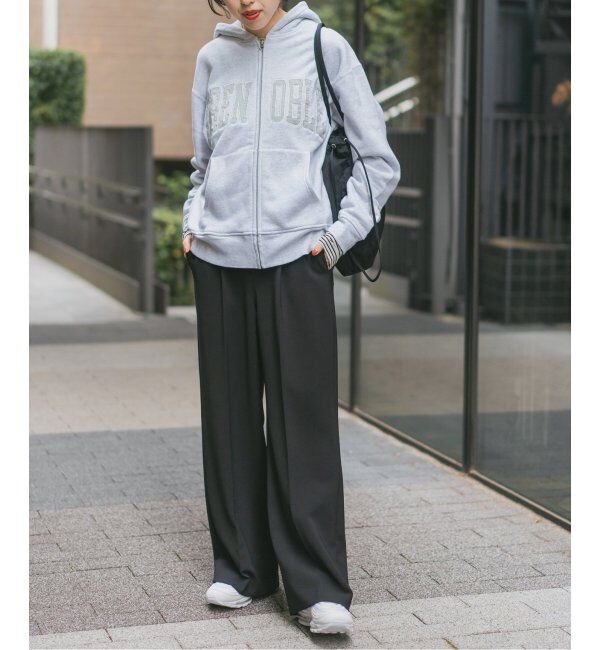 Spick and Span「≪追加≫ダブルクロスツータックパンツ」|スラックス|
