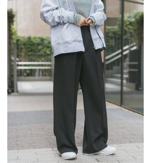 Spick and Span「≪追加≫ダブルクロスツータックパンツ」|スラックス|