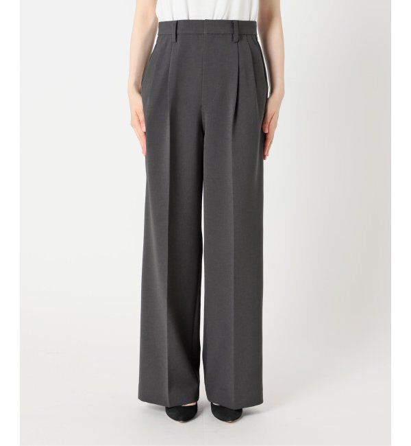 Spick and Span「≪追加≫ダブルクロスツータックパンツ」|スラックス|