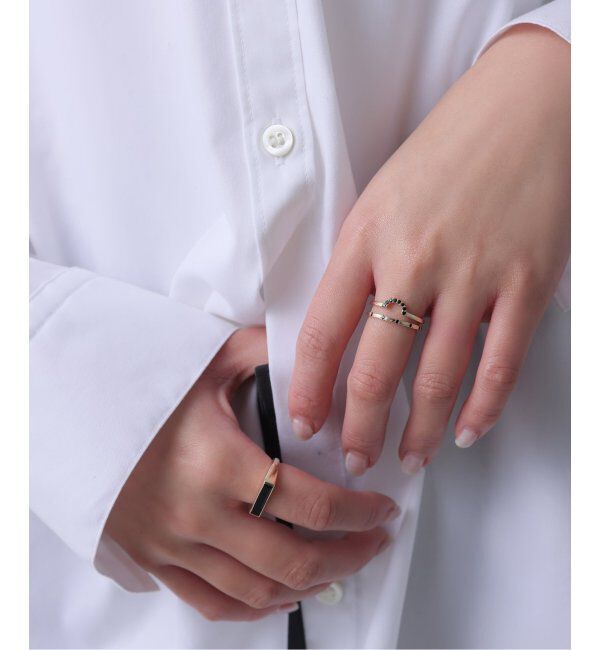 Lilas by Spick&Span「オニキスステーションリング K10」|リング|