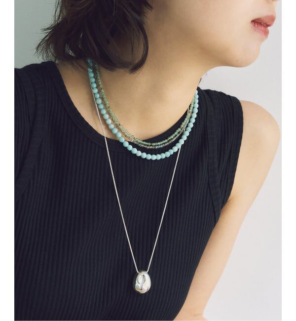 Spick and Span「《WEB限定》【SAMH by LILAS】アマゾナイトネックレス SV」|ネックレス|