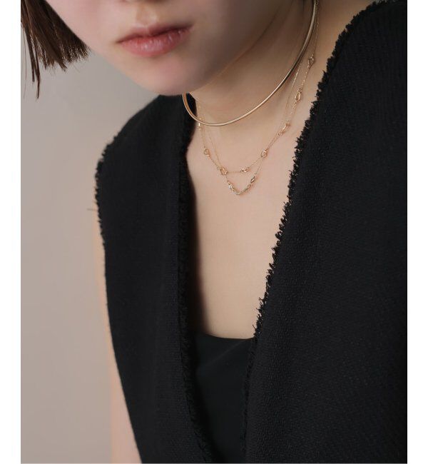 Lilas by Spick&Span「ミネラルパーツネックレス K10」|ネックレス|