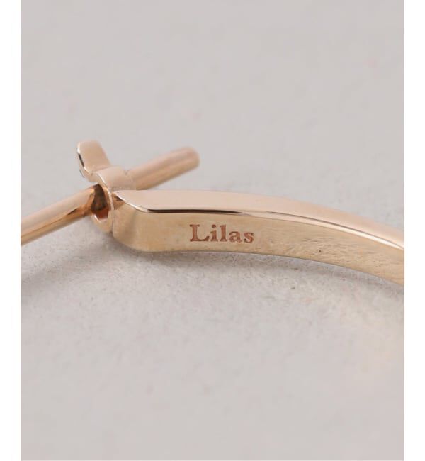 Lilas by Spick&Span「arrowライン ピアス K10(両耳)」|ピアス|
