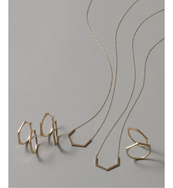Lilas by Spick&Span「arrowライン ピアス K10(両耳)」|ピアス|