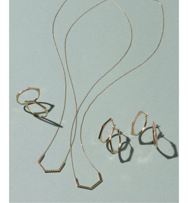 Lilas by Spick&Span「arrow ラインリングK10」|リング|