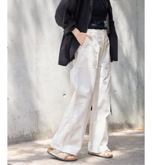 FRAMeWORK「≪追加≫ライトミリタリースラブベイカーパンツ 4」|カーゴ|