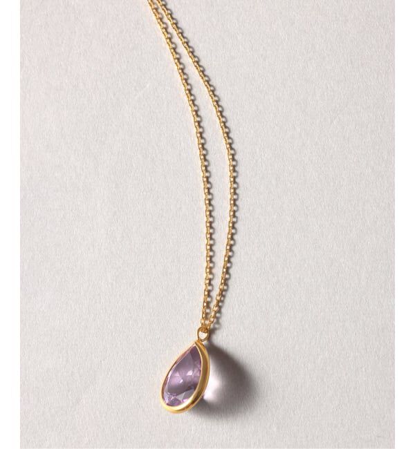 Spick and Span「《WEB限定》【SAMH by LILAS】ピンクアメジストネックレス SVK18GP」|ネックレス|
