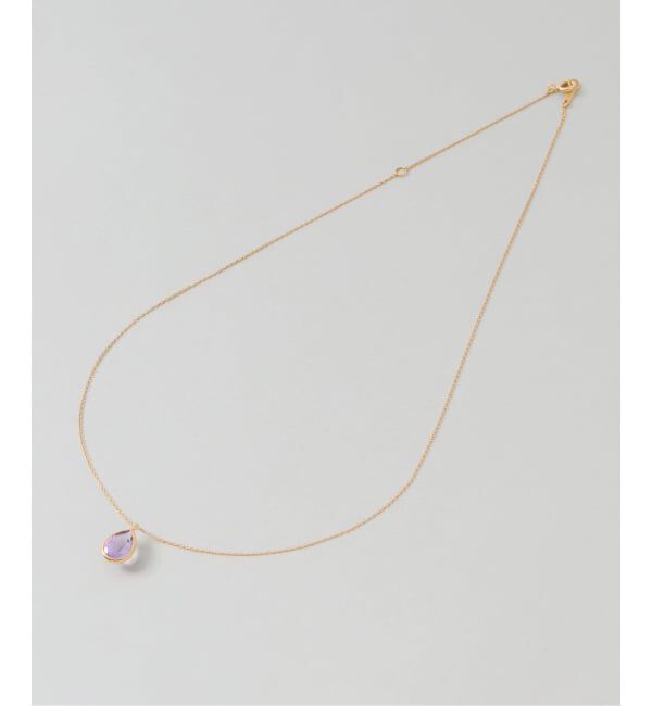 Spick and Span「《WEB限定》【SAMH by LILAS】ピンクアメジストネックレス SVK18GP」|ネックレス|