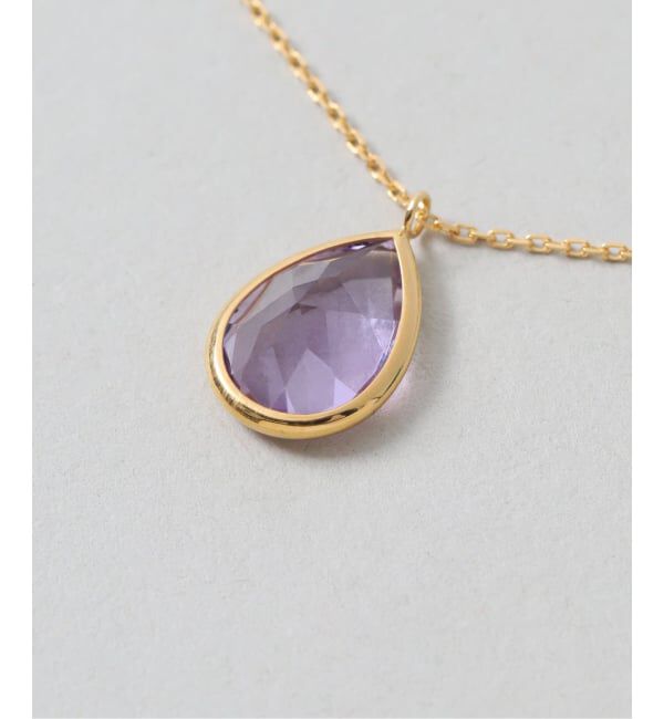 Spick and Span「《WEB限定》【SAMH by LILAS】ピンクアメジストネックレス SVK18GP」|ネックレス|