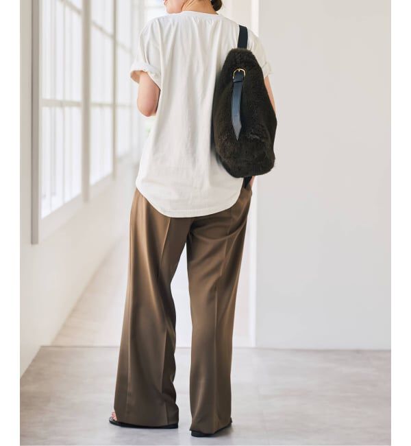 Spick and Span「《予約》ソフトタッチイージースラックスパンツ」|スラックス|