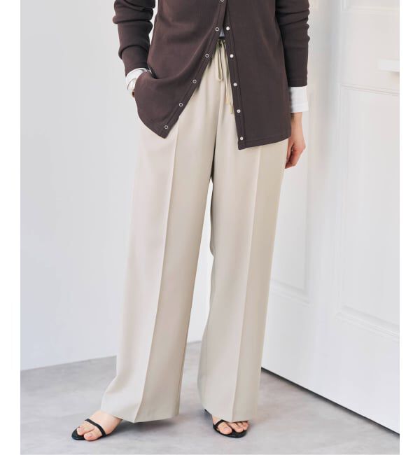 Spick and Span「《予約》ソフトタッチイージースラックスパンツ」|スラックス|