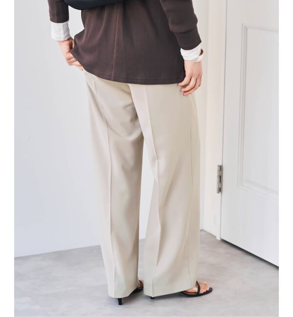 Spick and Span「《予約》ソフトタッチイージースラックスパンツ」|スラックス|