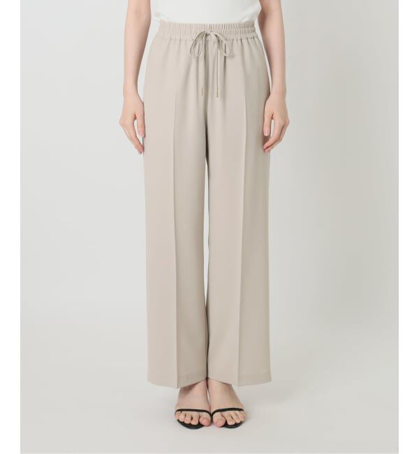 Spick and Span「《予約》ソフトタッチイージースラックスパンツ」|スラックス|