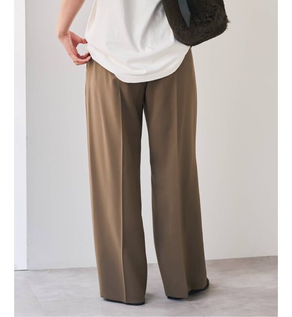 Spick and Span「《予約》ソフトタッチイージースラックスパンツ」|スラックス|