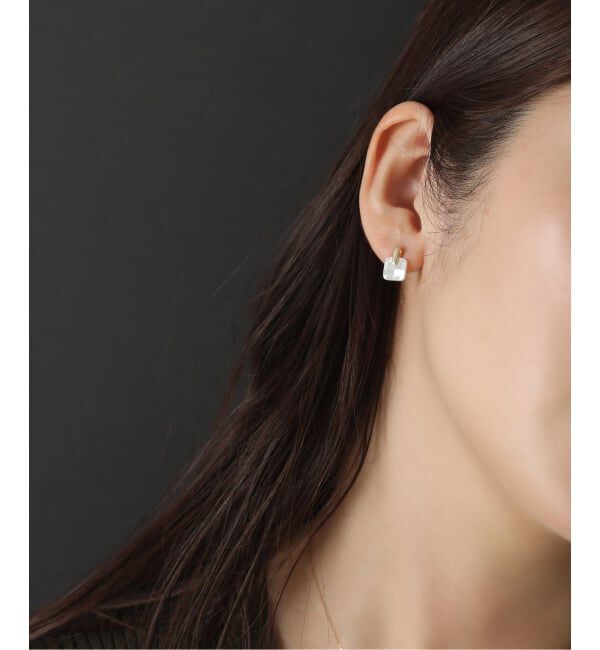 Lilas by Spick&Span「《予約》モザイクシェルピアス K10（両耳）」|ピアス|