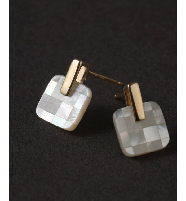 Lilas by Spick&Span「《予約》モザイクシェルピアス K10（両耳）」|ピアス|