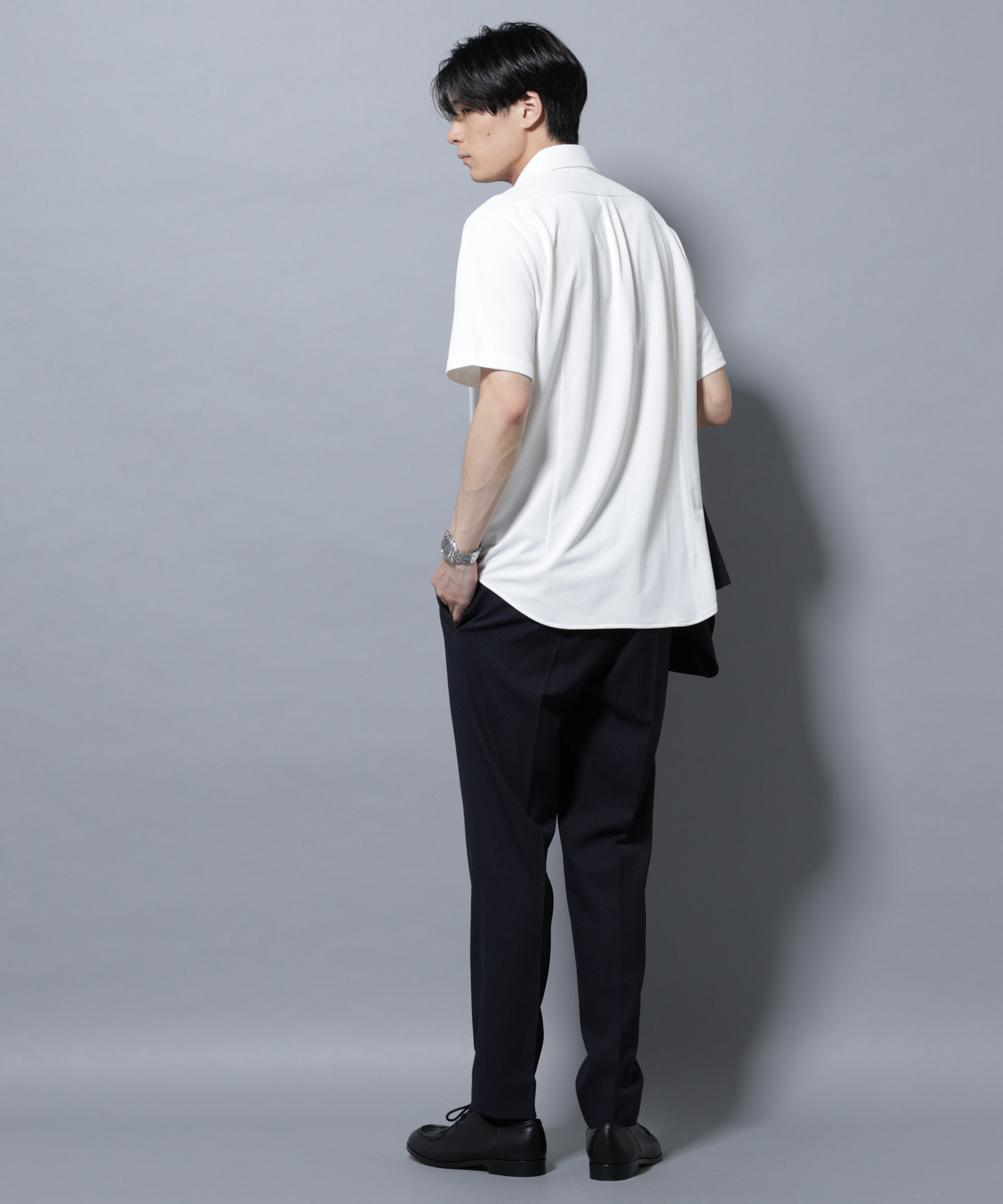 NANO universe「「N SHIRTS」 AERO FREEZE 鹿の子シャツ」|シャツ・ブラウス|